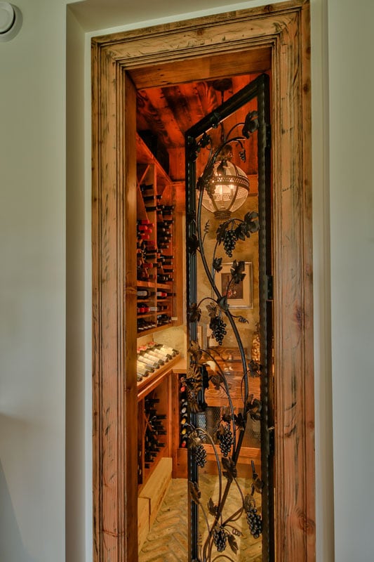 Wall Mounted Wine Shelves - Jaheny Custom Builders