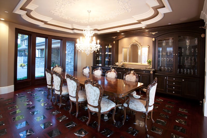 Modern Dining Area Décor - Jaheny Custom Builders