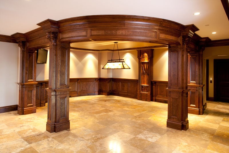 Custom billiards room